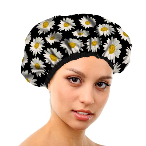 כובע מקלחת לנשים לשימוש חוזר כובע אמבטיה אטום למים כובעי מקלחת מעוצבים גדולים לכל כובעי אמבט שיער להגנת