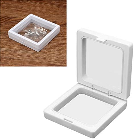 12 יחידות ברור קריסטל טבעת מתנת קופסות עגילי תכשיטי אחסון קופסא פלסטיק טבעת קופסות קריסטל עגילי תכשיטי