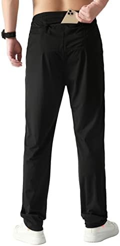 מכנסי טיול קלים מהירים של XiaoLongren מכנסי טיול קלים מהיר של מכנסי טרנינג נושמים מכנסי ריצה אתלטים
