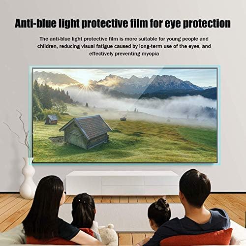 מגן מסך טלוויזיה אנטי מזיק נגד אור כחול, סרט נגד בוהק/נגד שריטות מפחית את השתקפות הבוהק, העיניים מתאמצות
