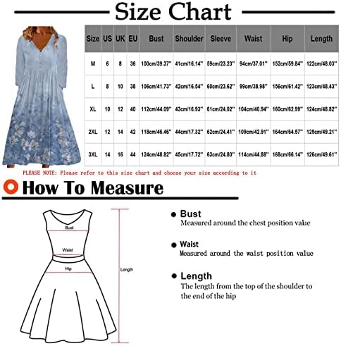 שמלת שרוול ארוך של נוקמופו ארוך כפתור מזדמן צבע מוצק מודפס שמלת שרוול קצרה רופפת קטנה