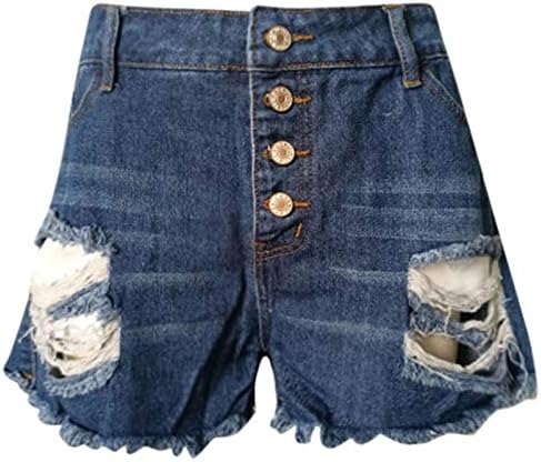 מכנסיים קצרים ג'ינס נשים קיץ מזדמן קיץ גבוה במותניים מכנסיים קצרים במצוקה חופשה במצוקה חוף מכנסיים קצרים