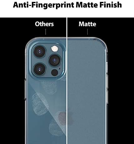 Ringke Fusion תואם לאייפון 12 פרו מקסימום מארז, אנטי אצבע קשיח קשיח כיסוי גב שקוף כיסוי טלפון פגוש רך