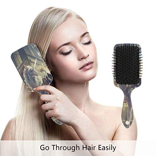 מברשת שיער של כרית אוויר של VIPSK, חד קרן צבעוני פלסטיק, עיסוי טוב מתאים ומברשת שיער מתנתקת אנטי סטטית