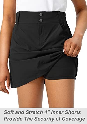 Viodia Golf Skorts חצאיות לנשים עם כיסים חצאית טיולים גבוהה של המותניים של נשים טניס אתלטי טניס לקיץ